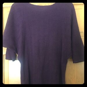 The Limited Dolman Sleeve Sweater Burgundy/Wine